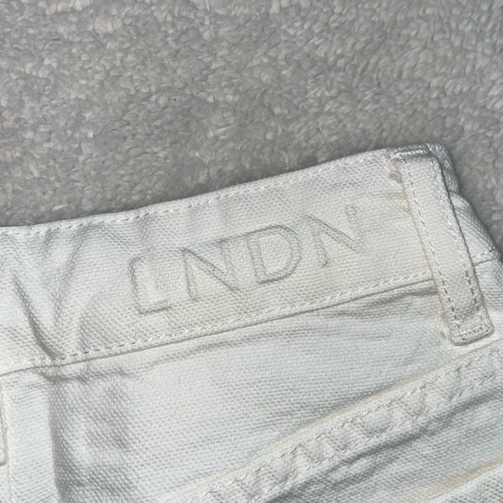 LNDN White Denim 5 Pocket 100% Cotton Shorts Size 22 - Picture 5 of 10